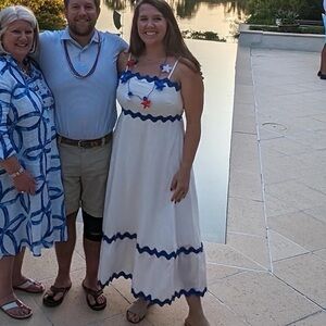 Amazon Womens Summer Spaghetti Strap Smocked Rickrack Trim Flowy Midi Dress